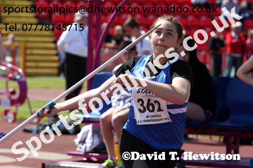 Girls under-15s, North East Track and Field Champs., Gateshead. Photo: David T. Hewitson/Sports for All Pics